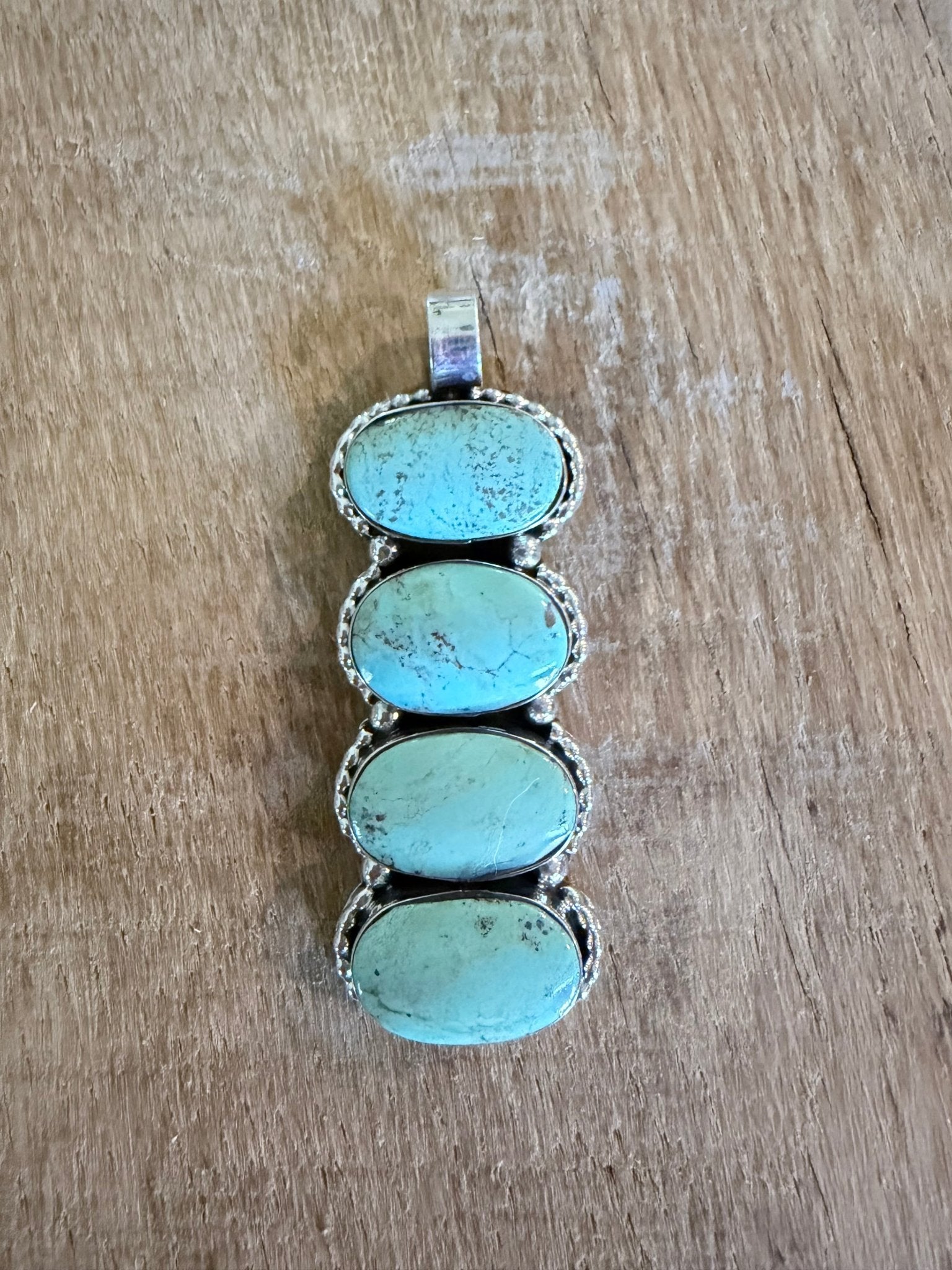 Navajo Handmade Sterling Silver Royston Pendant by Marie Bahe - Rooted & Reckless Co.