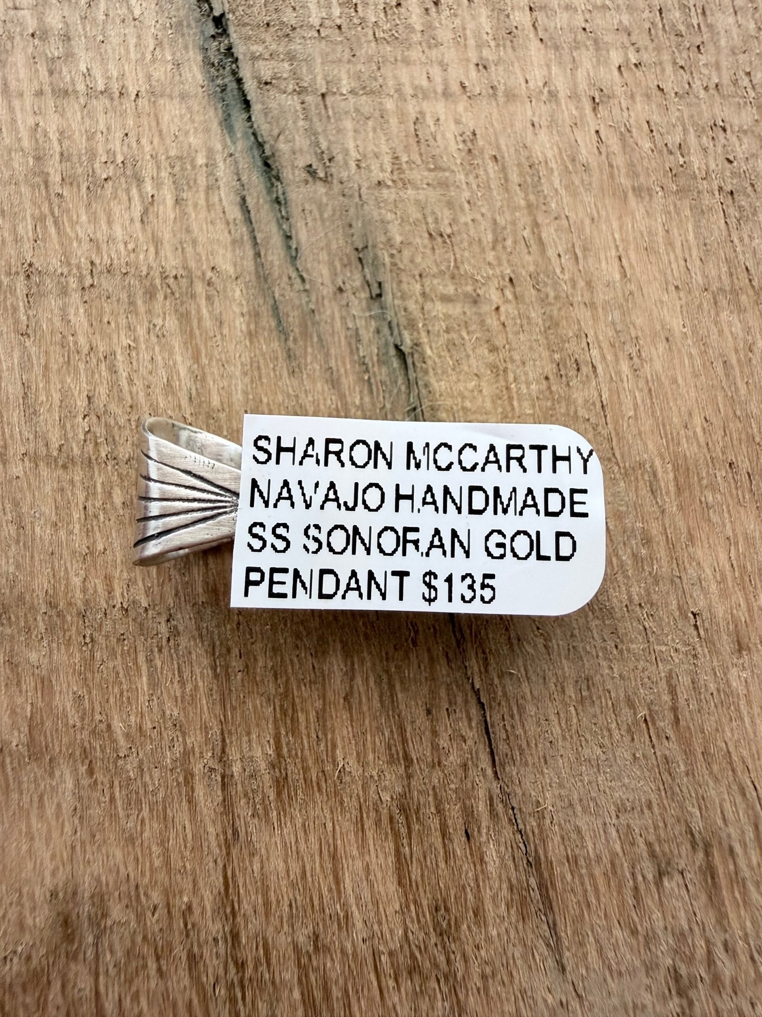 Navajo Made By Sharon McCarthy Sonoran Gold Pendant - Rooted & Reckless Co.