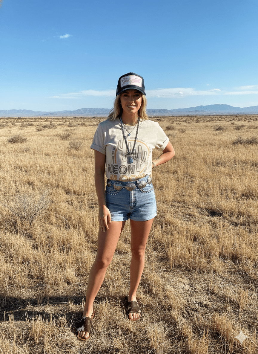 Neon Moon Cactus Graphic Tee - Rooted & Reckless Co.