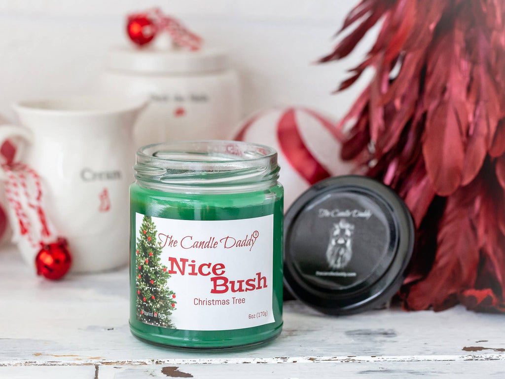Nice Bush Holiday Candle - Funny Blue Spruce Scented Candle - Rooted & Reckless Co.
