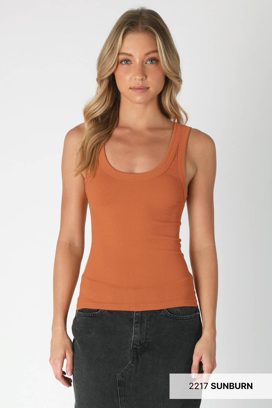 NikiBiki Reversible Ribbed Western Basics Tank Top — Scoop or Crew Neck (Made in USA Best-Seller) - Rooted & Reckless Co.