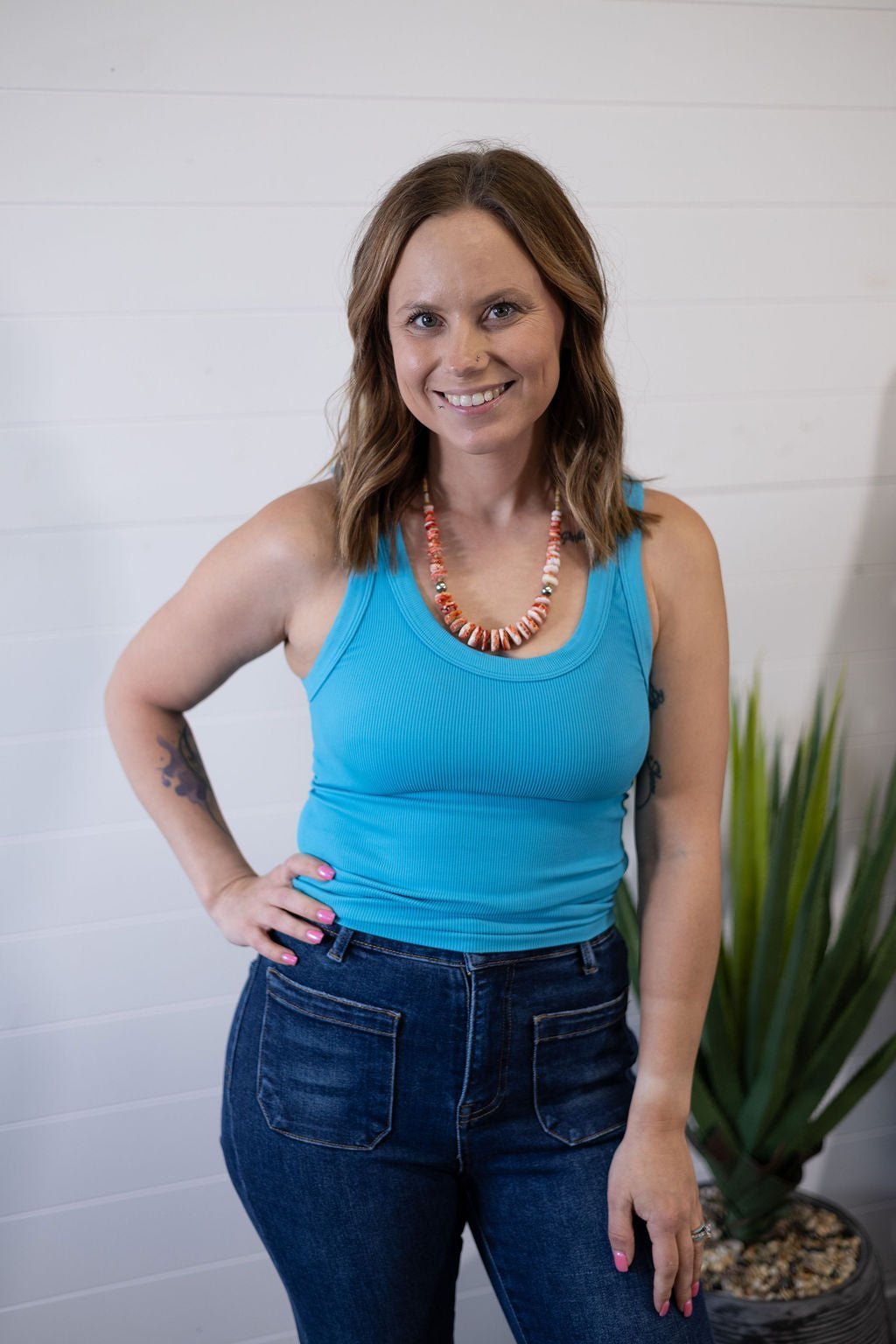 NikiBiki Reversible Ribbed Western Basics Tank Top — Scoop or Crew Neck (Made in USA Best-Seller) - Rooted & Reckless Co.