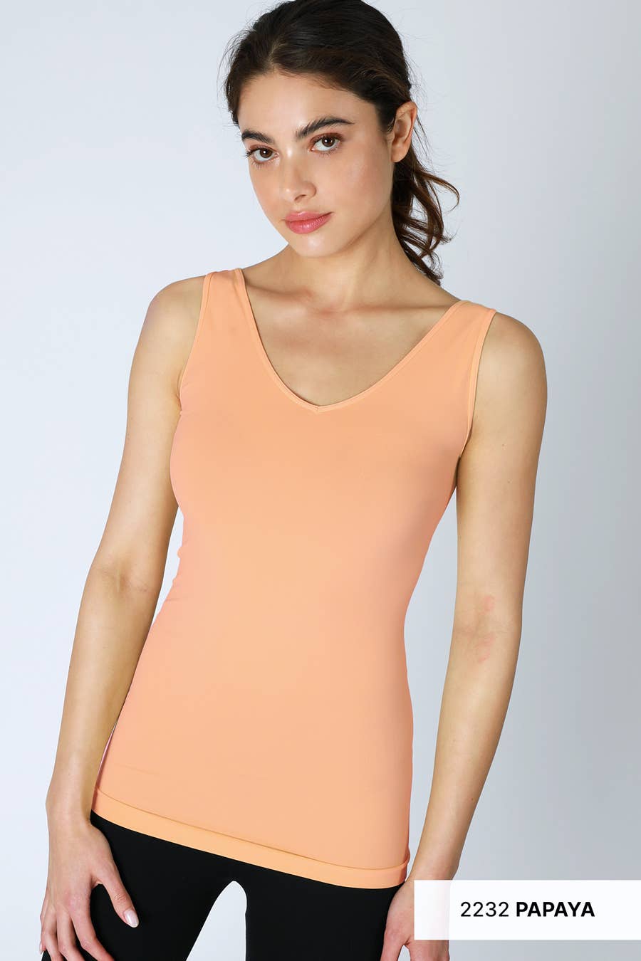 NikiBiki Reversible Seamless Western Basics Tank Top — V-Neck or Scoop Neck (4 Colors, Made in USA) - Rooted & Reckless Co.
