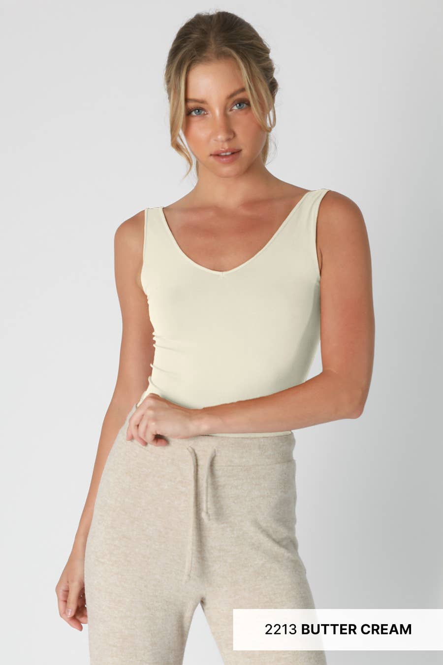 NikiBiki Reversible Seamless Western Basics Tank Top — V-Neck or Scoop Neck (4 Colors, Made in USA) - Rooted & Reckless Co.
