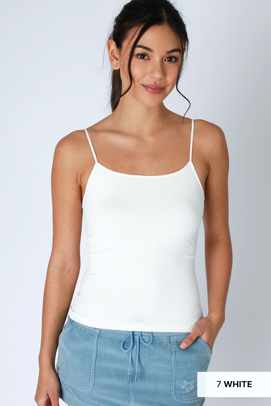 NikiBiki Western Basics Camisole — Seamless Jersey Knit Foundation Layer (5 Colors, Made in USA) - Rooted & Reckless Co.