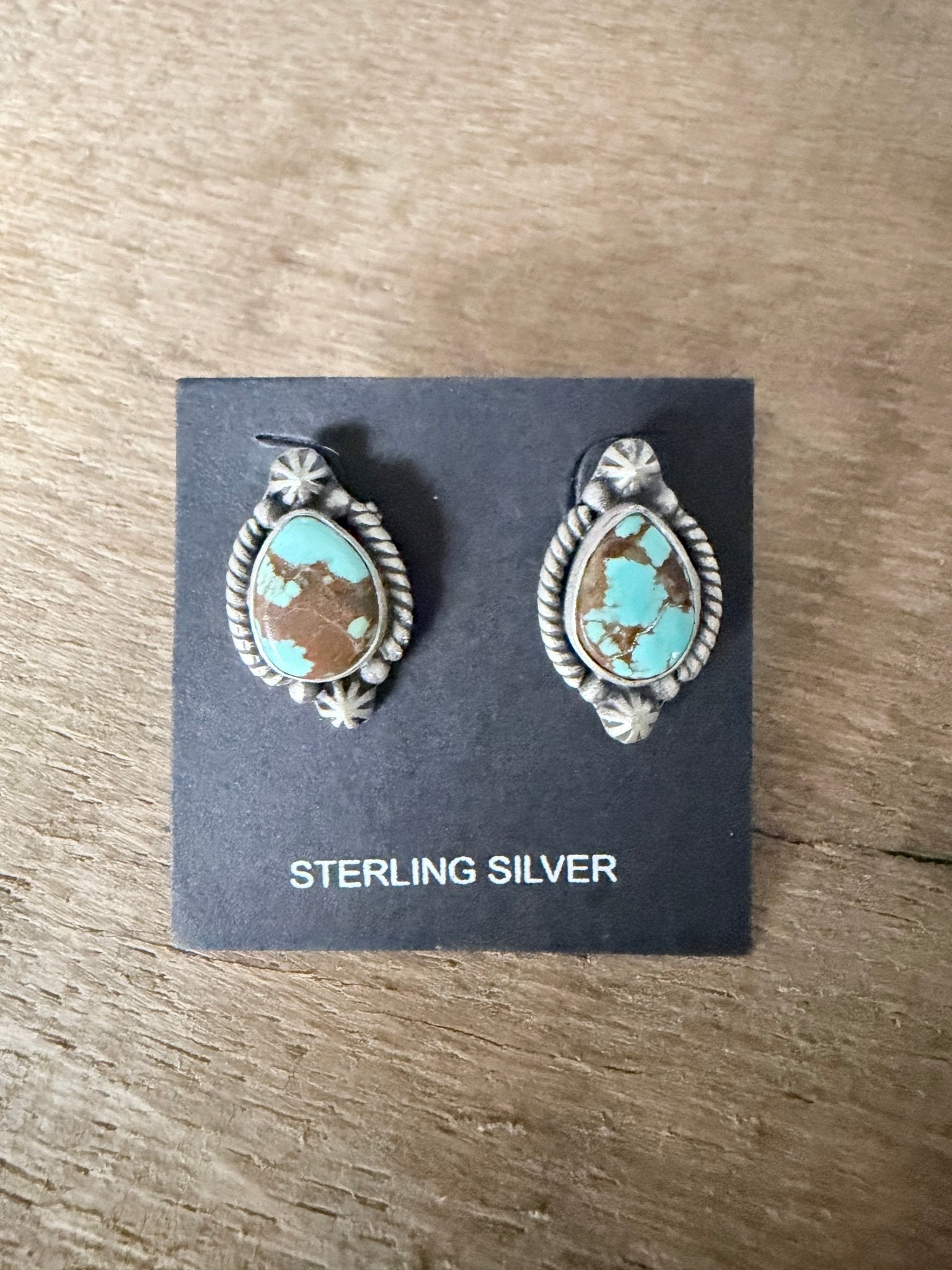 Number 8 and Sterling Silver Stud Earrings-2 - Rooted & Reckless Co.