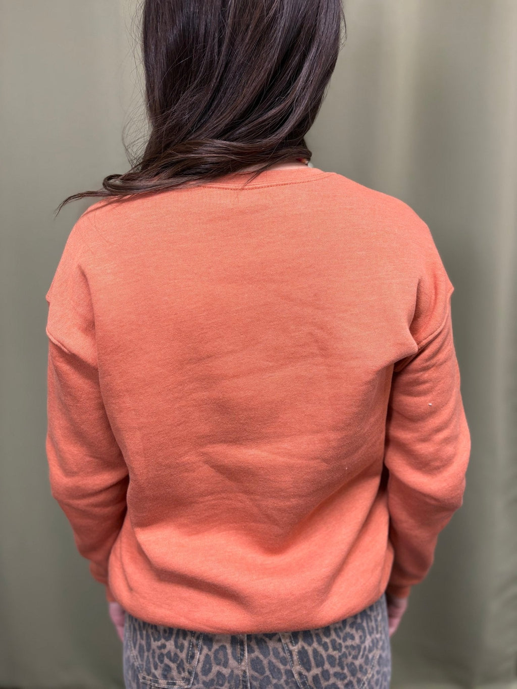 OAT COLLECTIVE "Daisy Row" Western Graphic Sweatshirt — Heather Autumn Plush Sponge Fleece - Rooted & Reckless Co.