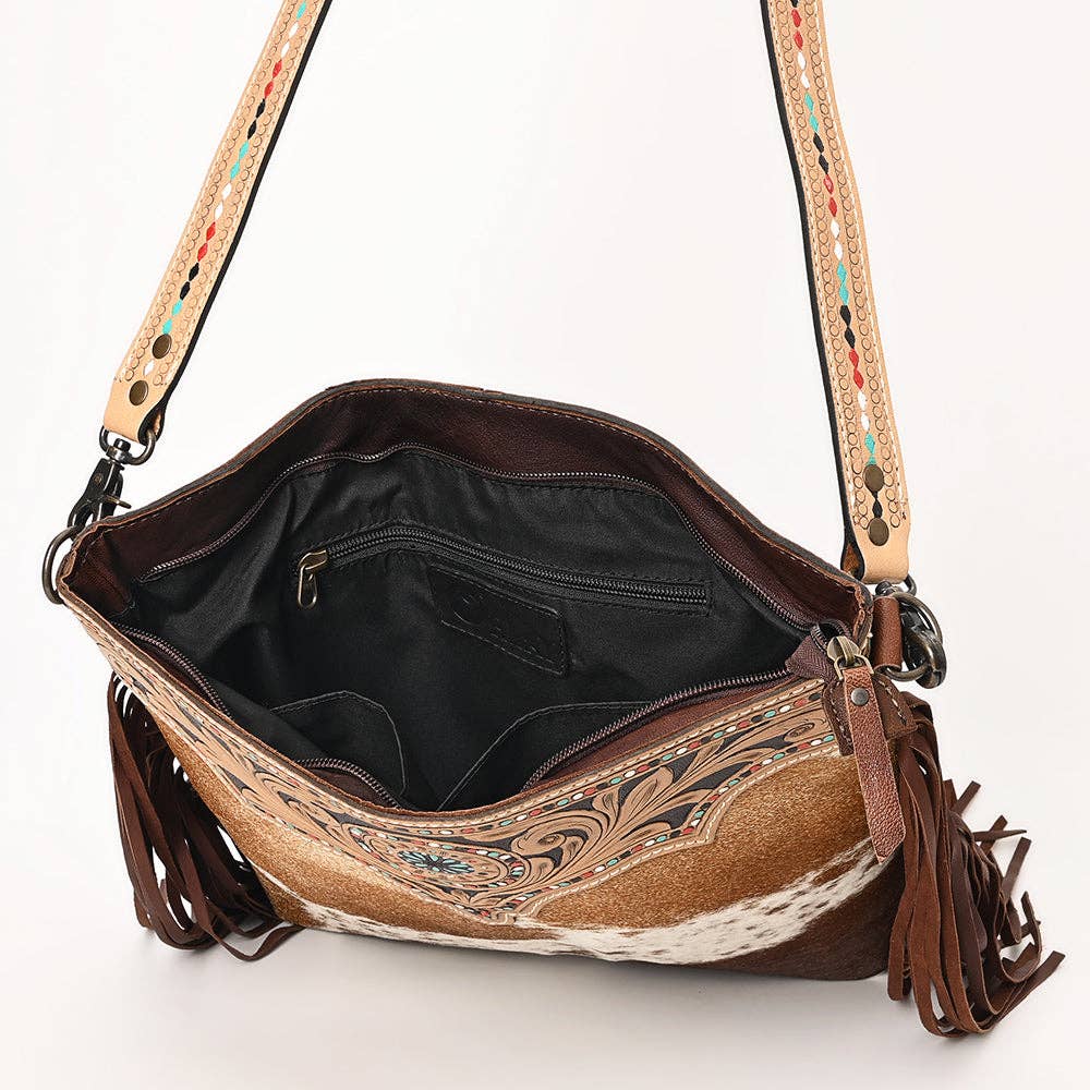 OHG123 Crossbody Genuine Leather women bag western Bag - Rooted & Reckless Co.