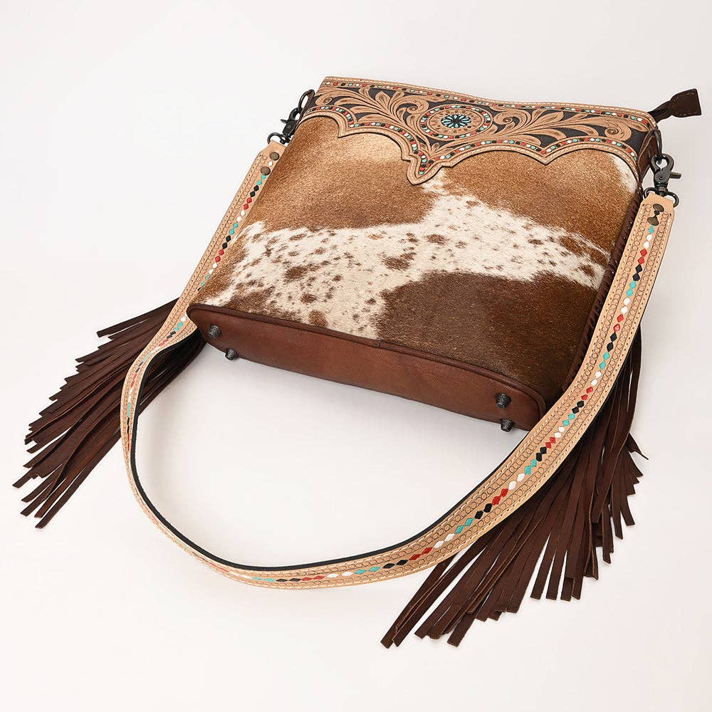 OHG123 Crossbody Genuine Leather women bag western Bag - Rooted & Reckless Co.