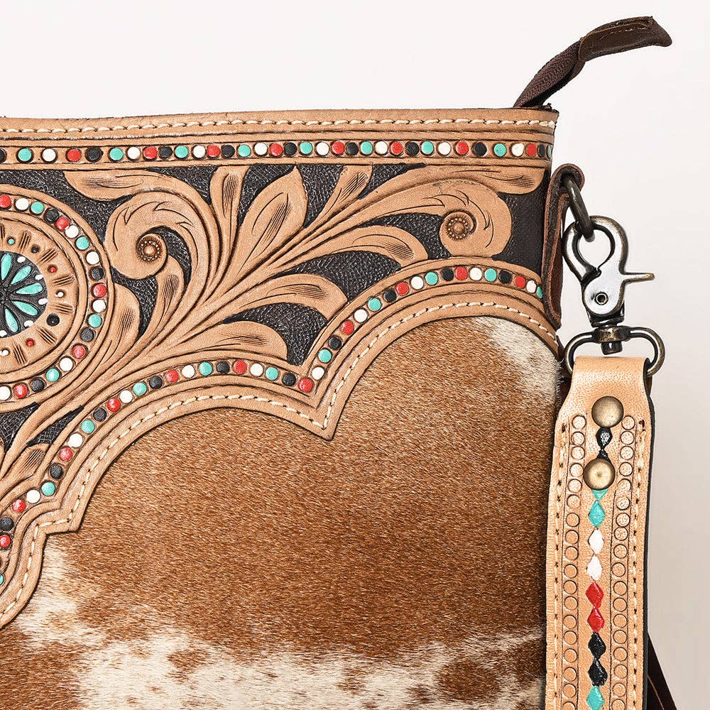 OHG123 Crossbody Genuine Leather women bag western Bag - Rooted & Reckless Co.