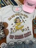 On My Way To Stir Up Some Shit Graphic Tee - Rooted & Reckless Co.