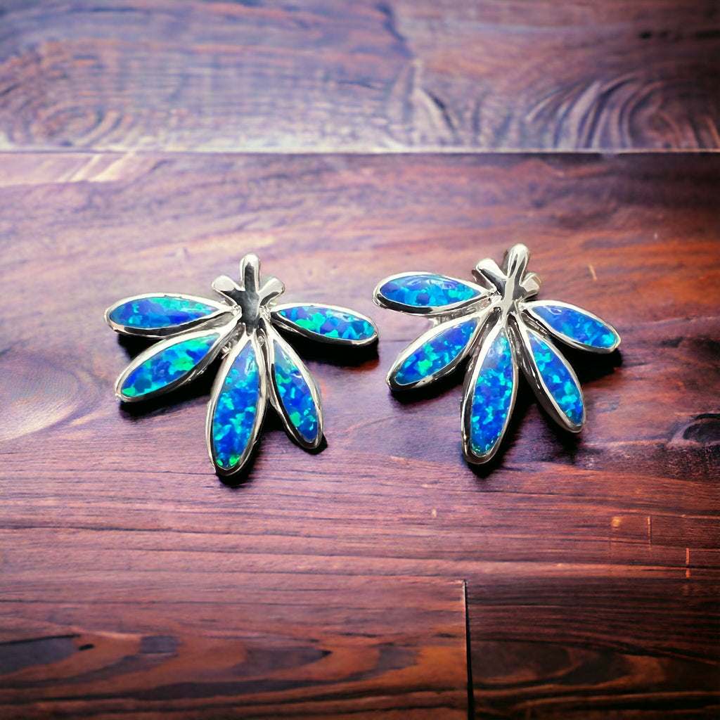 Opalite & Sterling Silver Post Earrings — Refined Western Daily Statement - Rooted & Reckless Co.