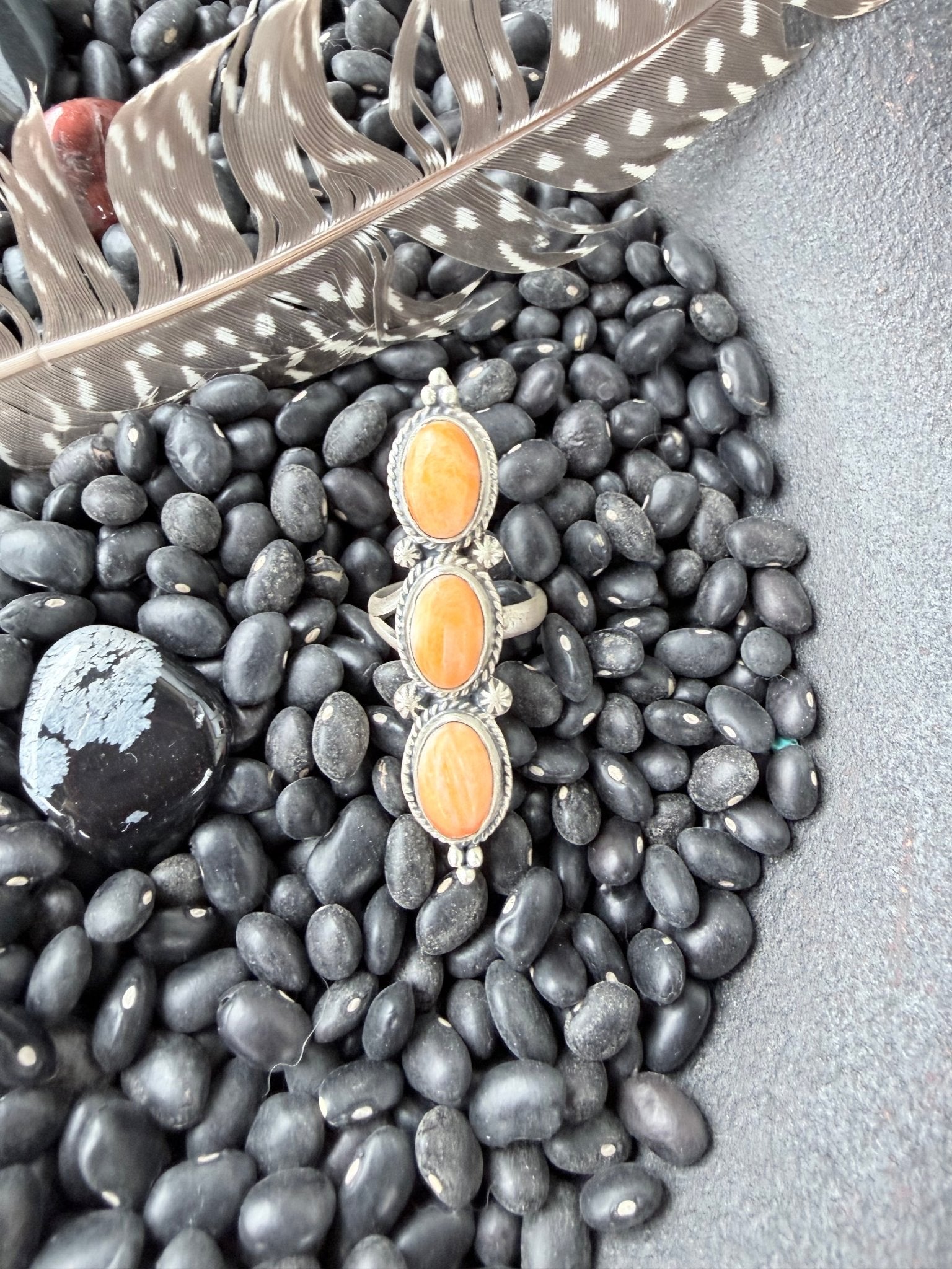 Orange Spiny Oyster Ring - Rooted & Reckless Co.