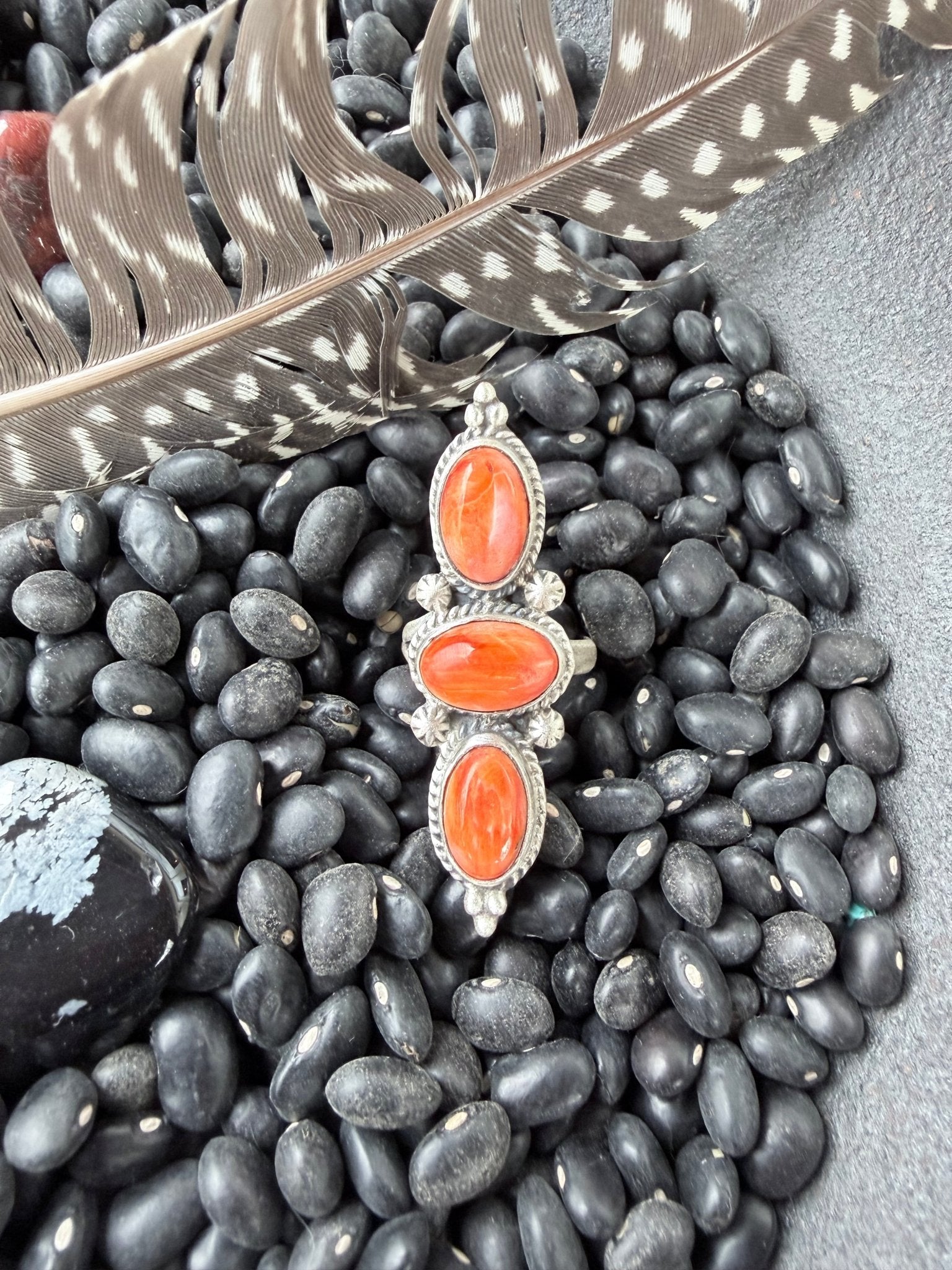 Orange Spiny Oyster Ring - Rooted & Reckless Co.