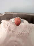 Orange Spiny Sterling Silver Ring - Rooted & Reckless Co.