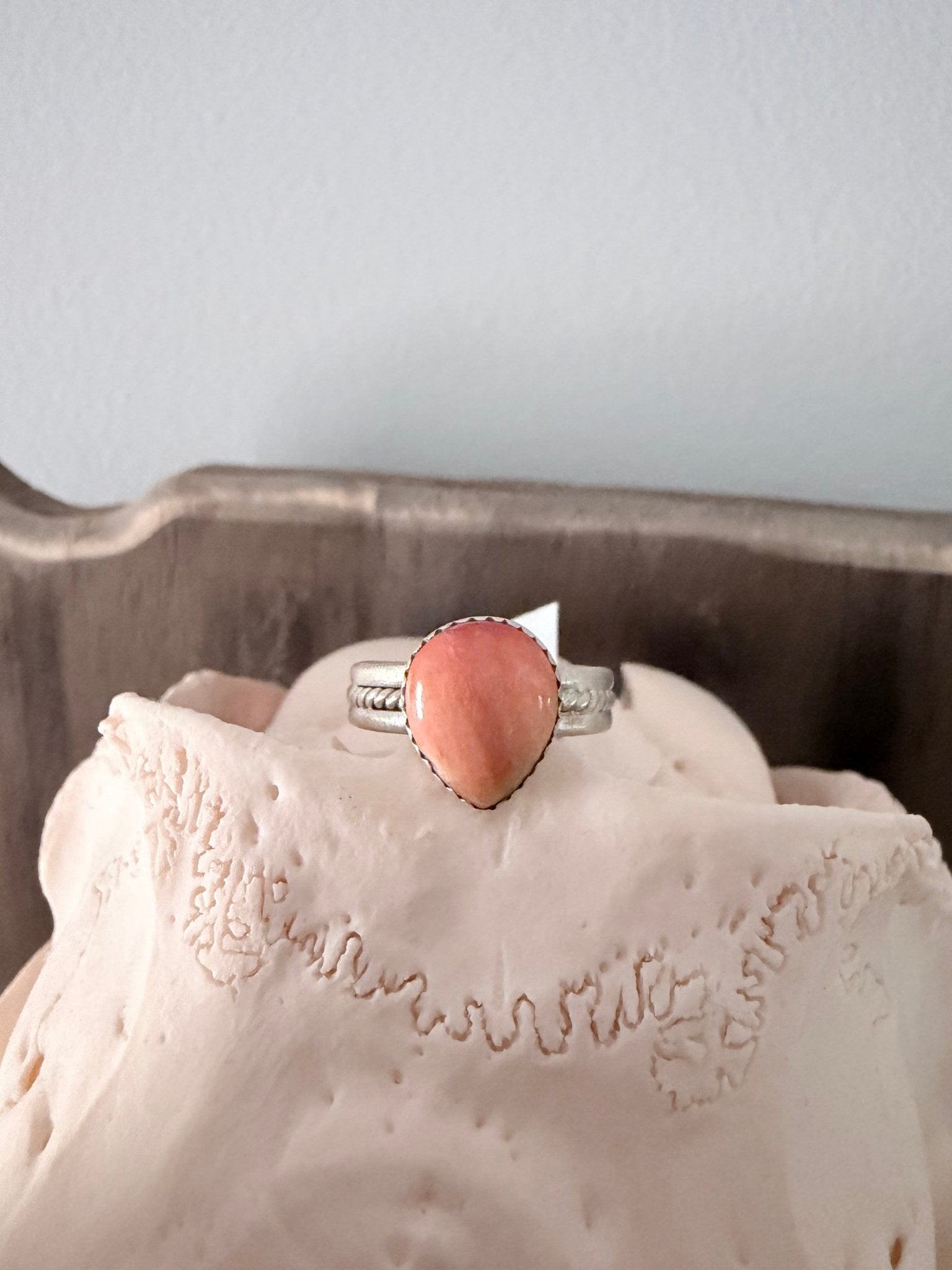 Orange Spiny Sterling Silver Ring - Rooted & Reckless Co.
