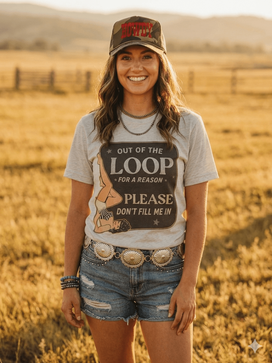 Out Of The Loop For A Reason Graphic Tee - Rooted & Reckless Co.