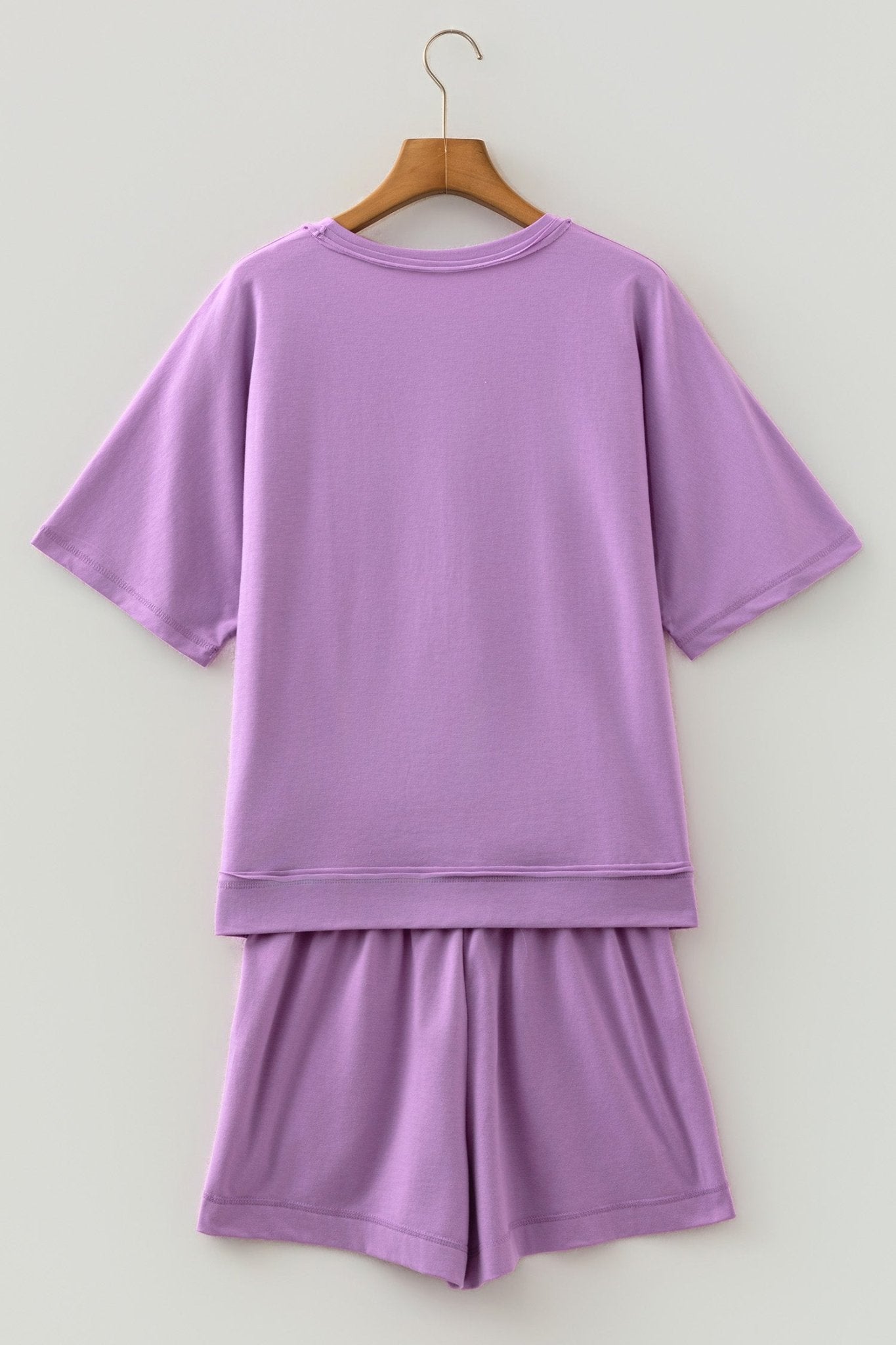 Oversized Raw Edge Patch Pocket Top & Shorts Set - Rooted & Reckless Co.