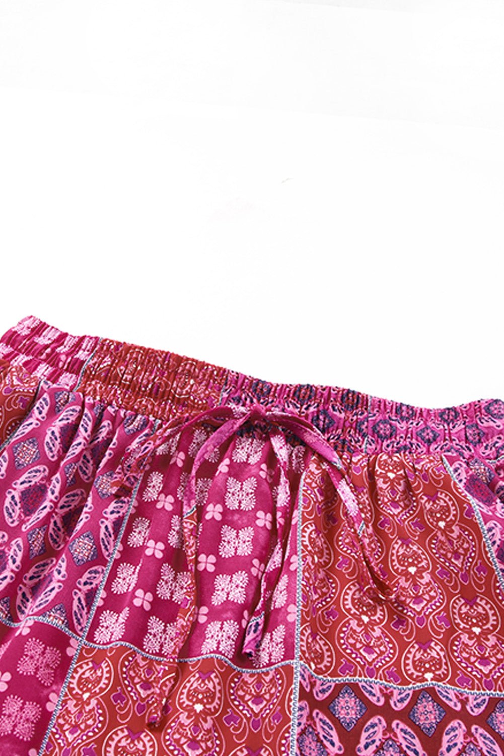 Paisley Ruffle Tiered Pocketed Maxi Skirt - Rooted & Reckless Co.