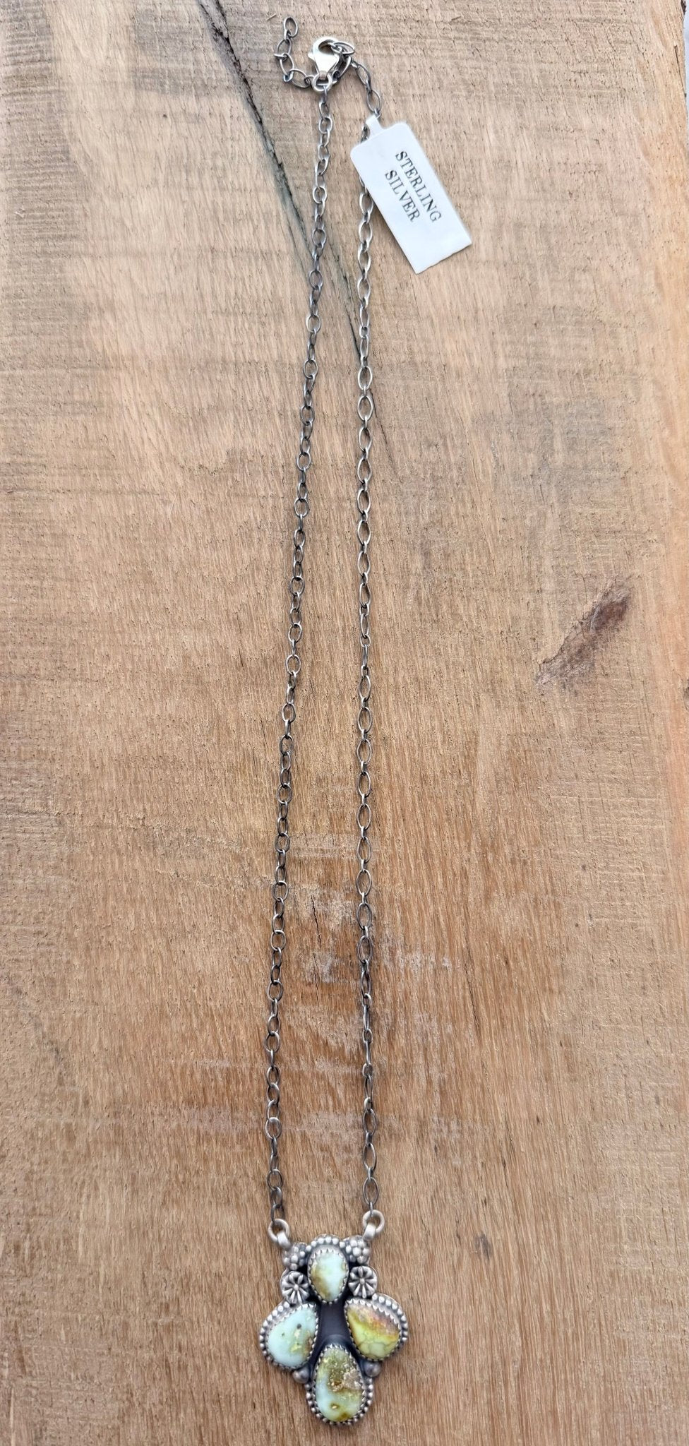 Palomino and Sterling Silver Necklace - Rooted & Reckless Co.