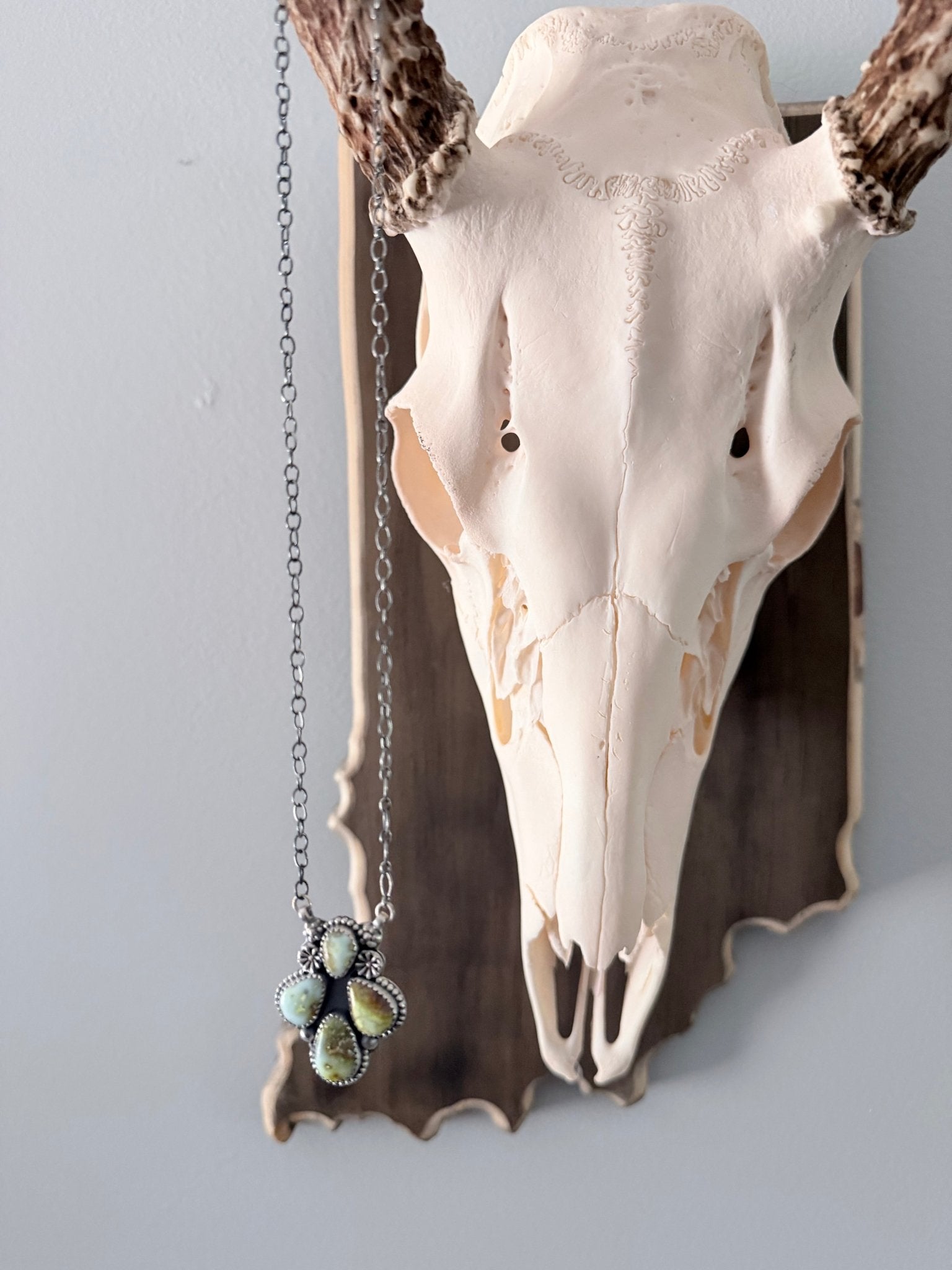 Palomino and Sterling Silver Necklace - Rooted & Reckless Co.