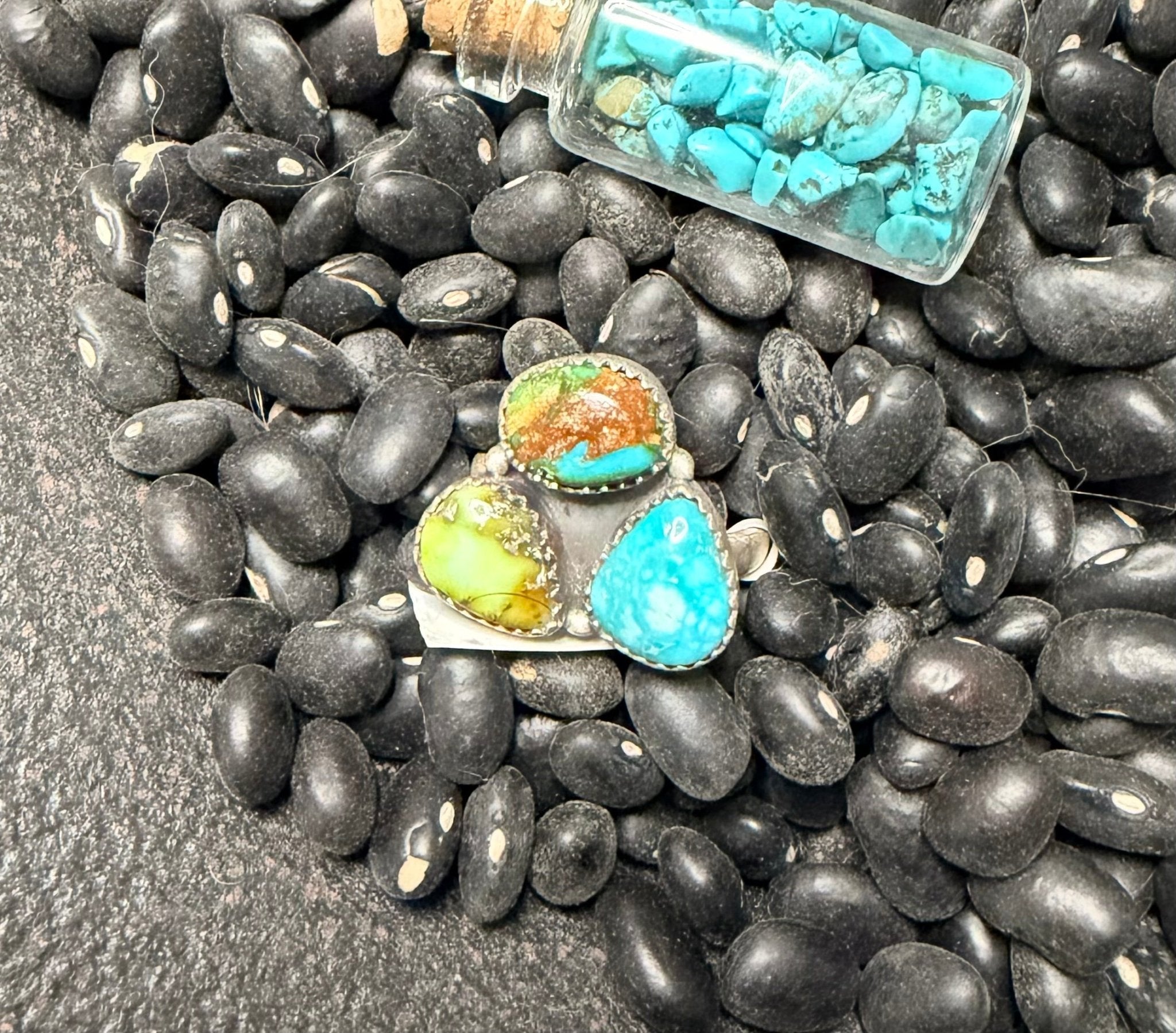 Palomino, Number 8, Bluebird Sterling Silver Ring - Rooted & Reckless Co.
