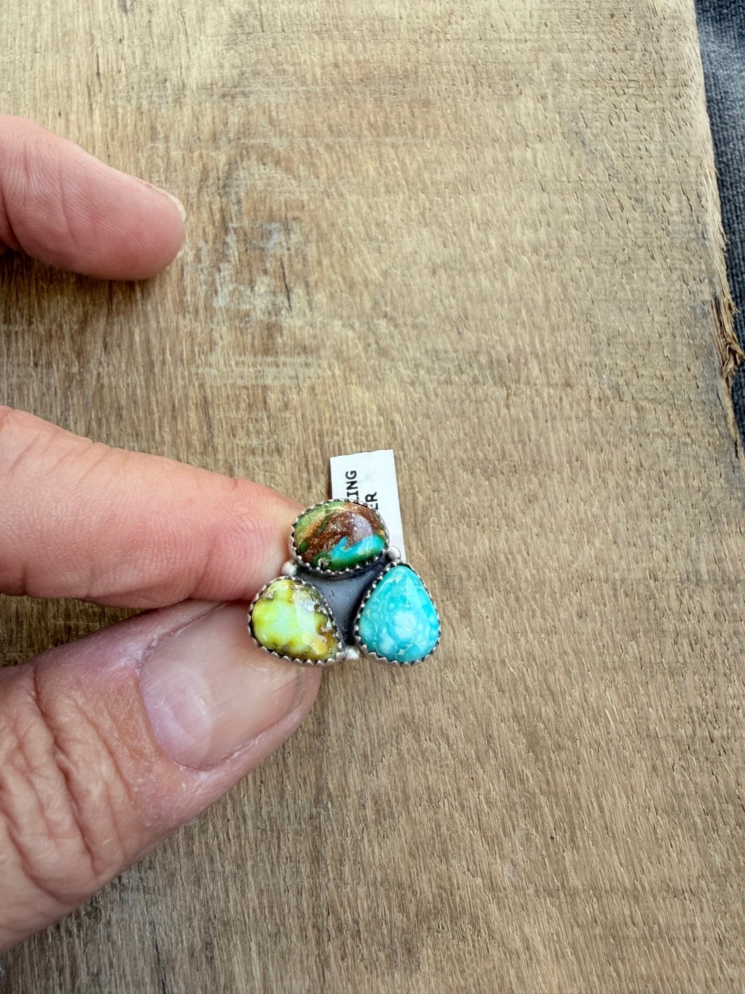 Palomino, Number 8, Bluebird Sterling Silver Ring - Rooted & Reckless Co.