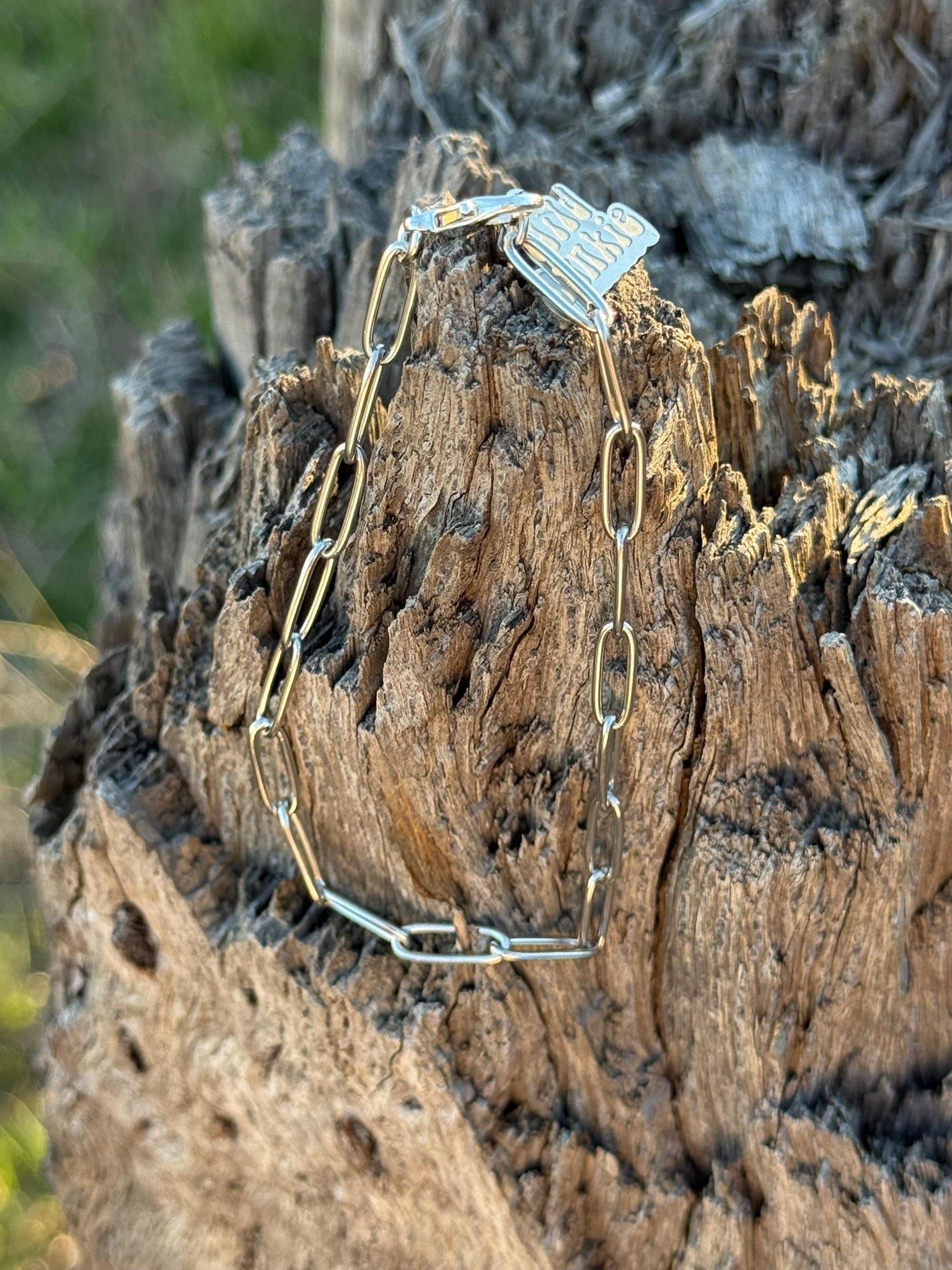 Paper Clip Chain Bracelet - Rooted & Reckless Co.