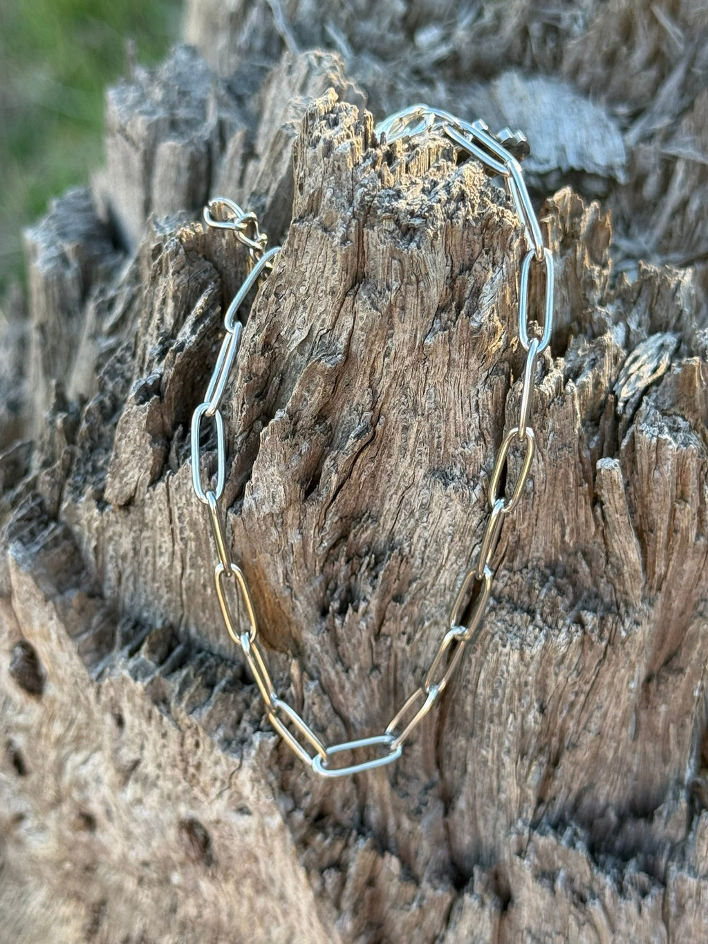 Paper Clip Chain Bracelet - Rooted & Reckless Co.