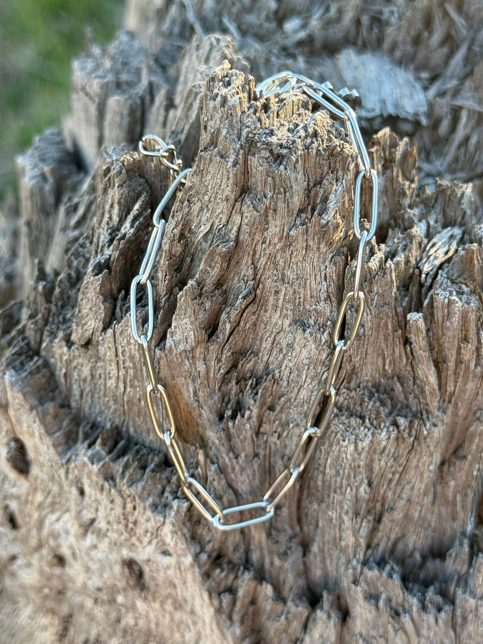 Paper Clip Chain Bracelet - Rooted & Reckless Co.