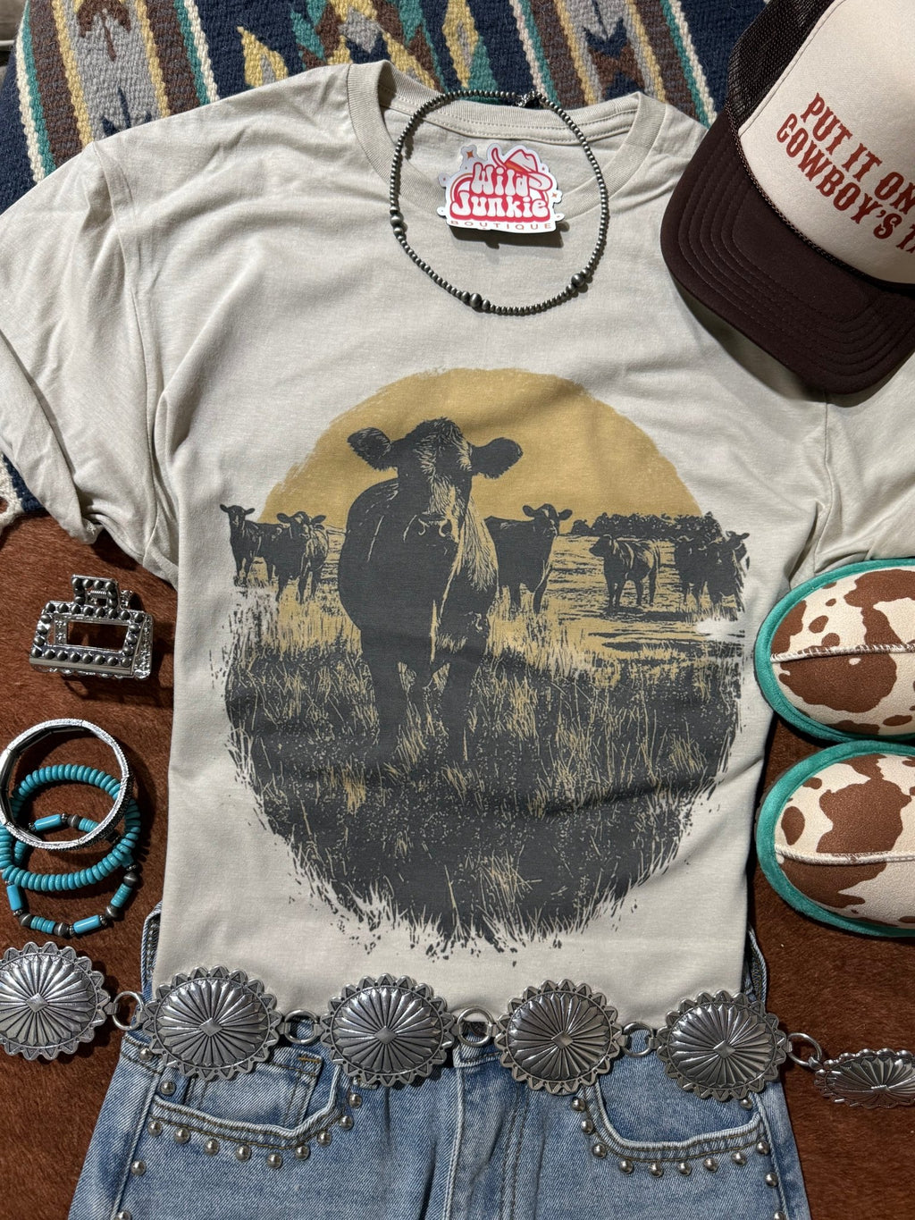 Pasture Sunset Graphic Tee - Rooted & Reckless Co.