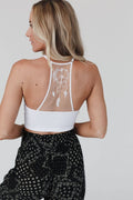 Peace Dreamcatcher Tattoo Bralette - White - Rooted & Reckless Co.