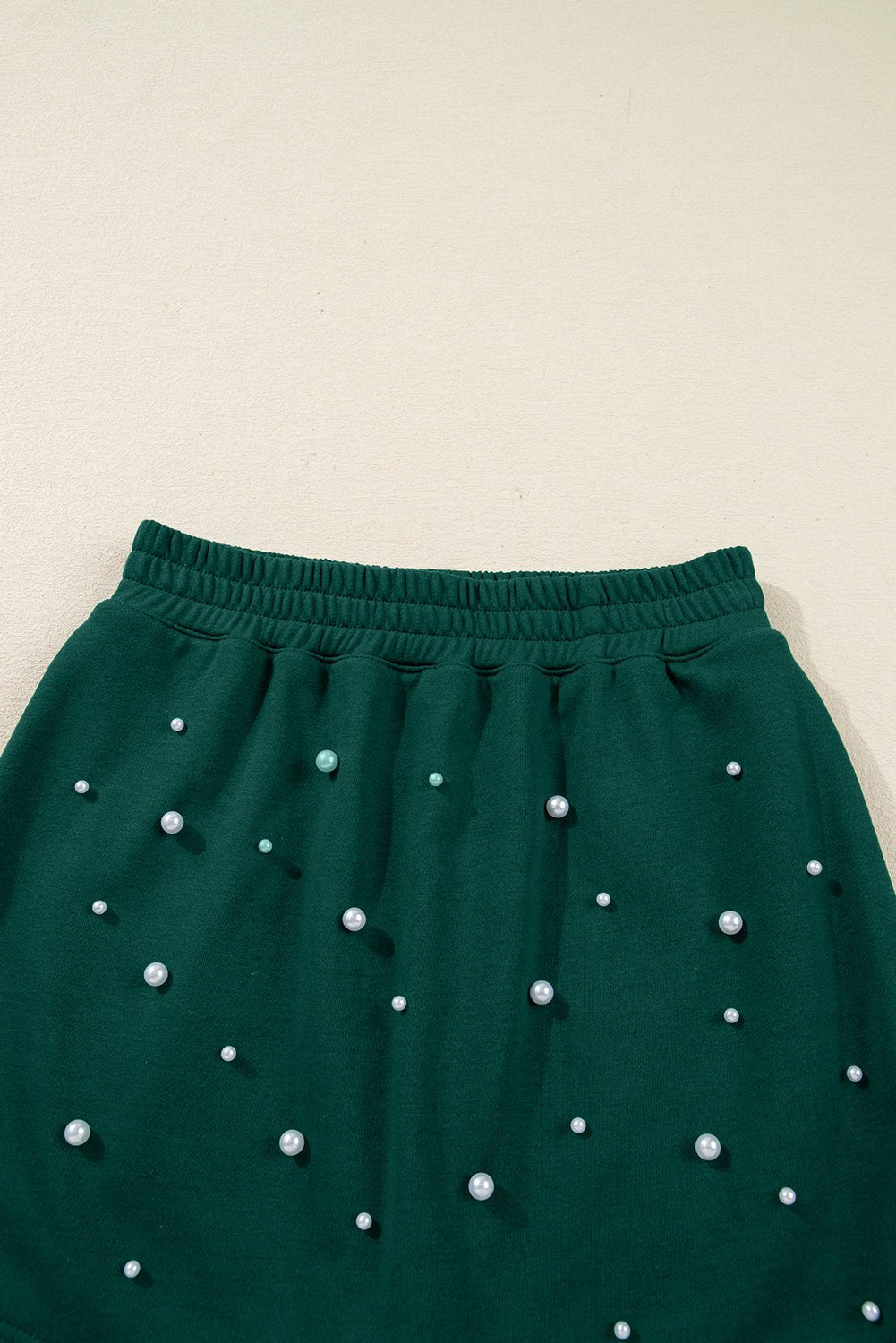 Pearl Embellished Pullover and Mini Skirt Set - Rooted & Reckless Co.