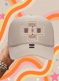 "Pendleton Mountain" Trucker Hat — Western Mountain-Inspired Snap-Back with Mesh Back & Structured Front - Rooted & Reckless Co.