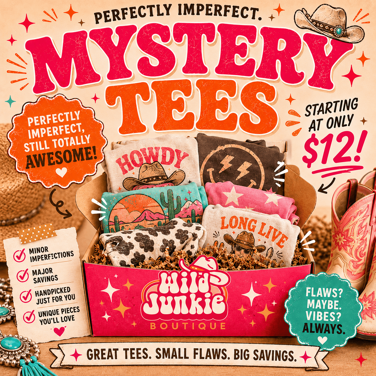 Perfectly Imperfect Mystery Tee Bundles - Rooted & Reckless Co.