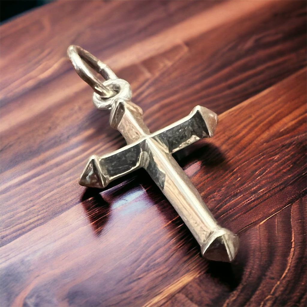 Petite Sterling Silver Cross Pendant/Charm — Timeless Faith Western Statement - Rooted & Reckless Co.