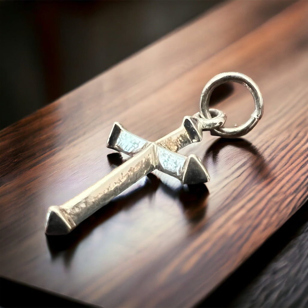 Petite Sterling Silver Cross Pendant/Charm — Timeless Faith Western Statement - Rooted & Reckless Co.