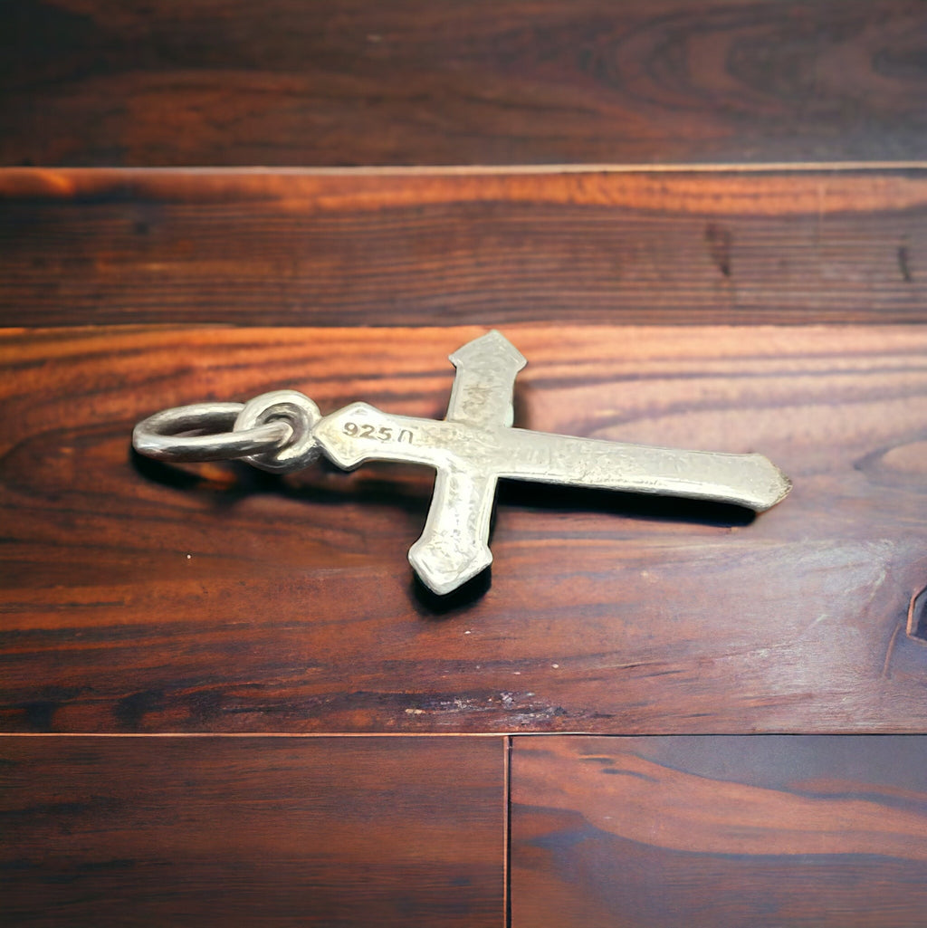 Petite Sterling Silver Cross Pendant/Charm — Timeless Faith Western Statement - Rooted & Reckless Co.
