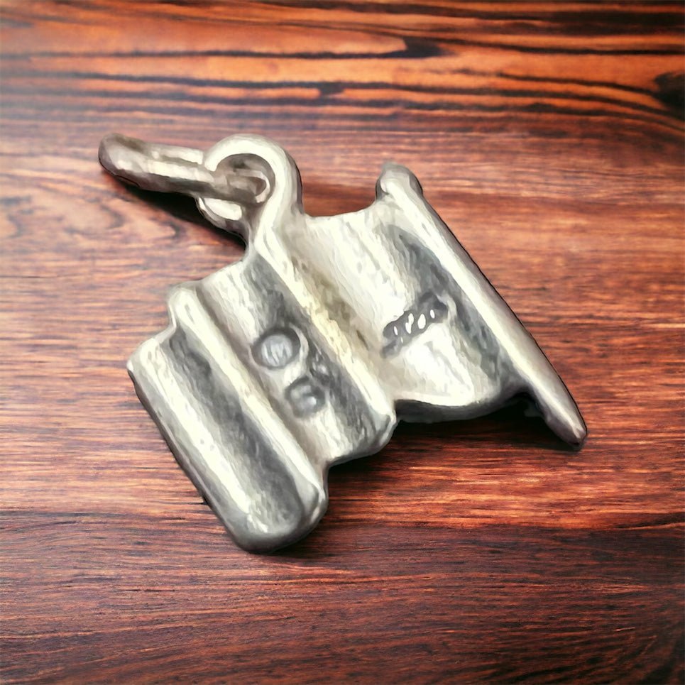 🇺🇸 Petite Sterling Silver "USA Flag" Charm/Pendant — Patriotic Western Americana - Rooted & Reckless Co.