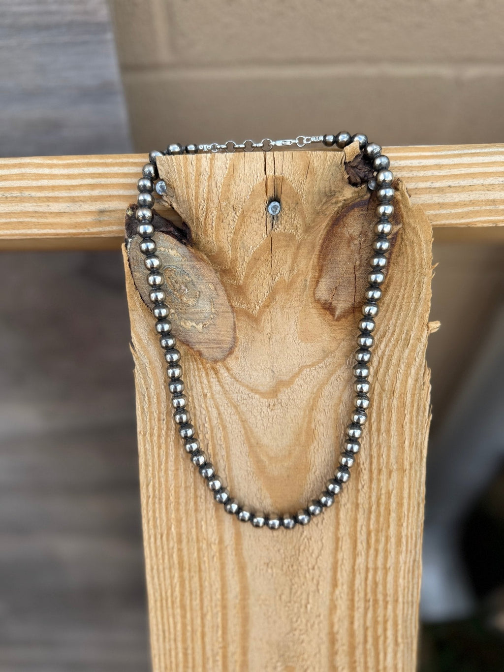 Pick your Size & Length - Silver Beads Necklace - Rooted & Reckless Co.