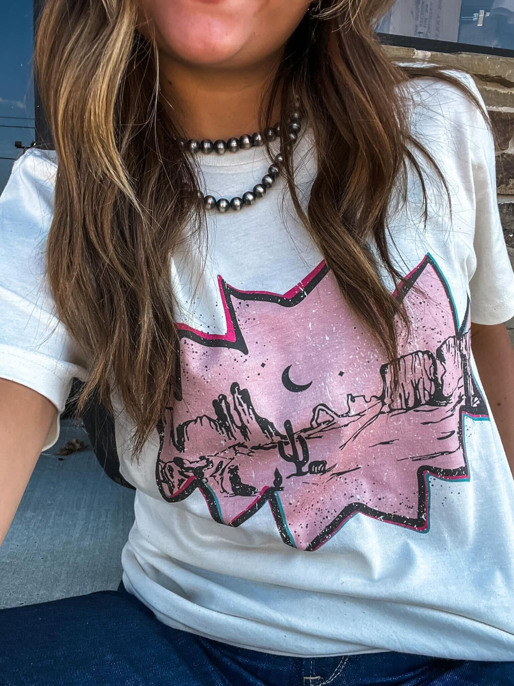 Pink Desert Graphic Tee - Rooted & Reckless Co.