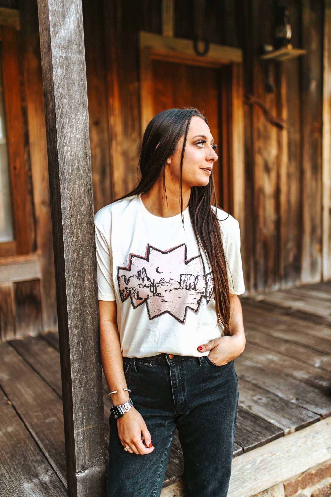 Pink Desert Graphic Tee - Rooted & Reckless Co.