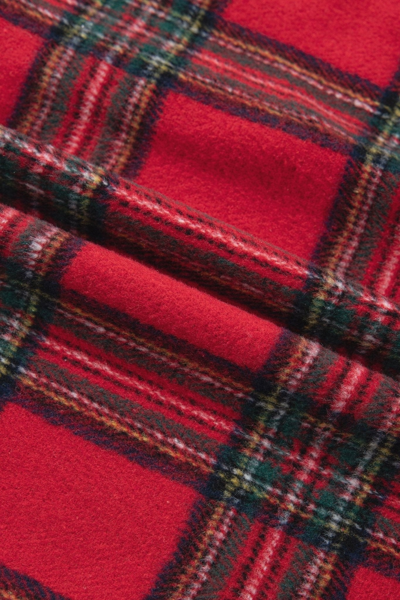 Plaid Button Front Long Sleeve Shacket - Rooted & Reckless Co.