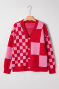 Plaid Button-Front Sweater Cardigan - Rooted & Reckless Co.