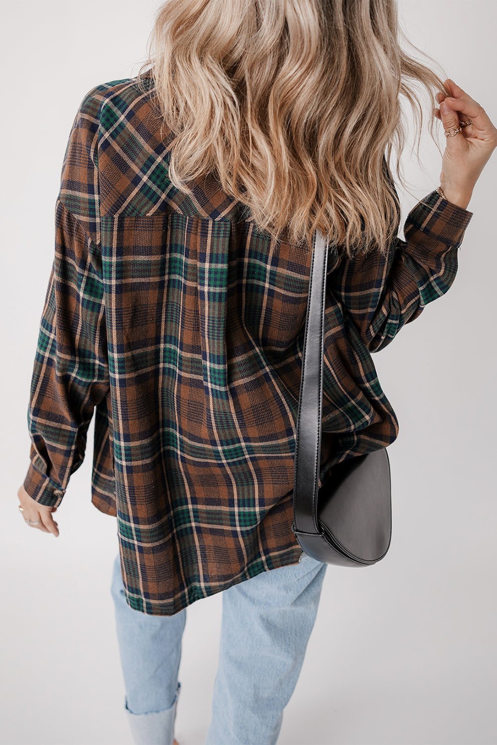 Plaid Button-Up Chest Pocket Shacket - Rooted & Reckless Co.