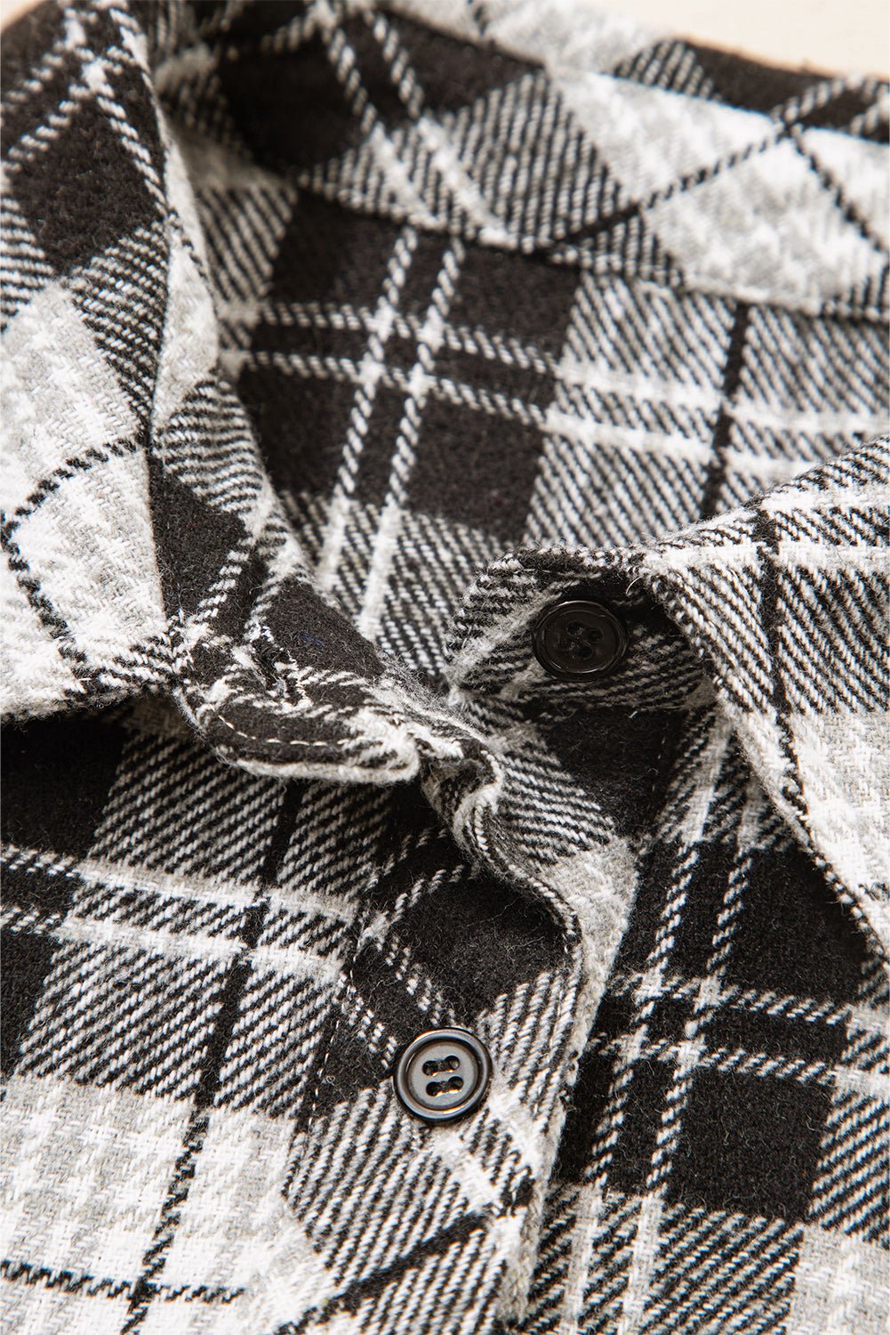 Plaid Chest Pocket Long Sleeve Buttoned Shirt - Rooted & Reckless Co.