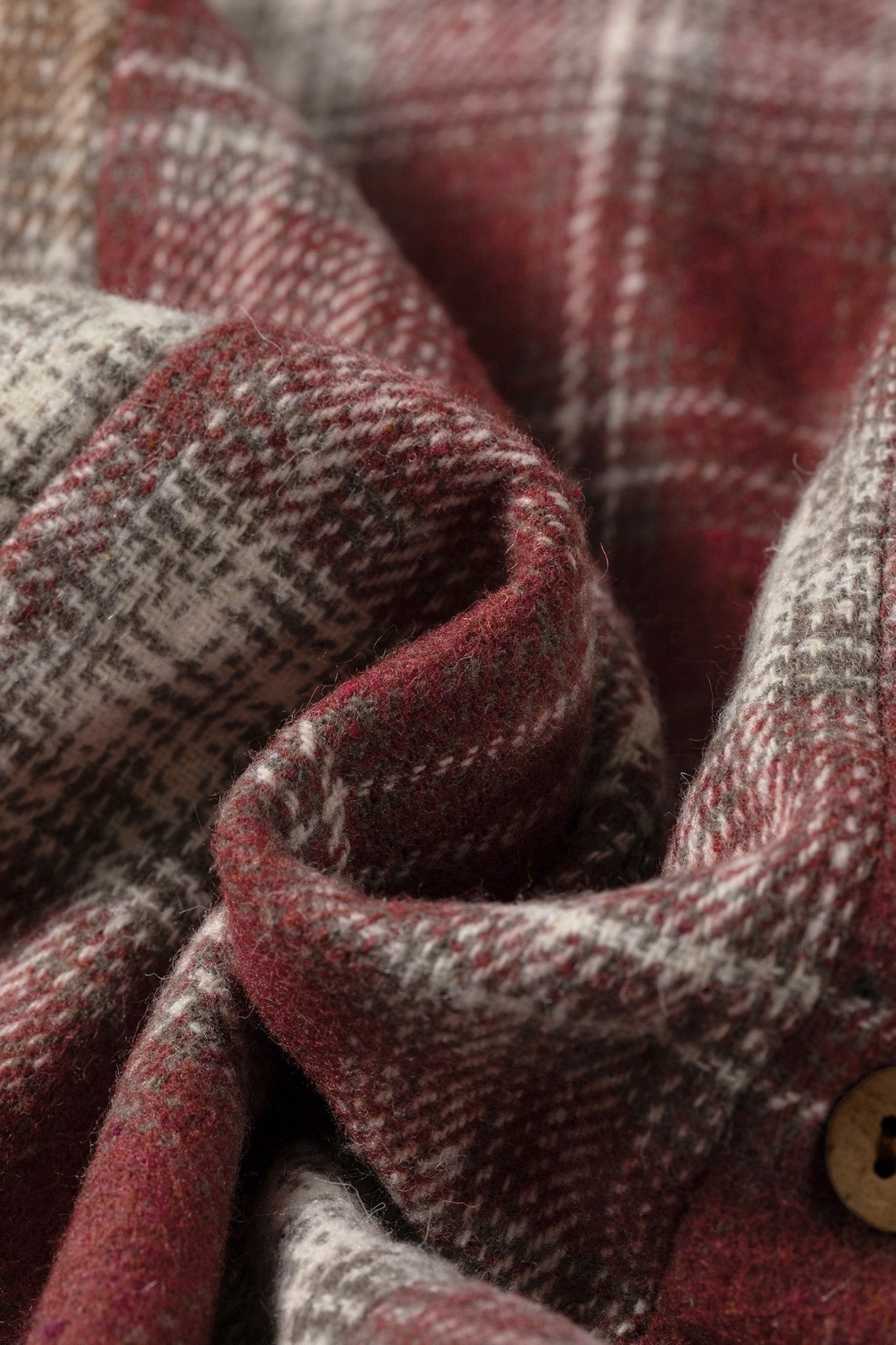 Plaid Contrast Long Sleeve Button Down Shirt - Rooted & Reckless Co.