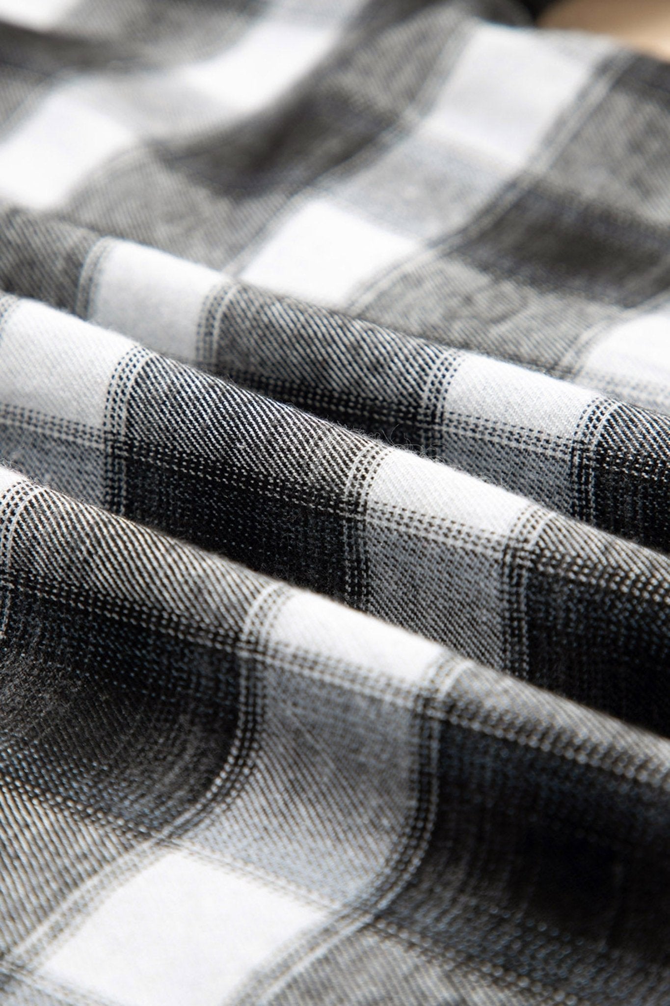 Plaid Contrast Stripe Edge Half-Placket Blouse - Rooted & Reckless Co.