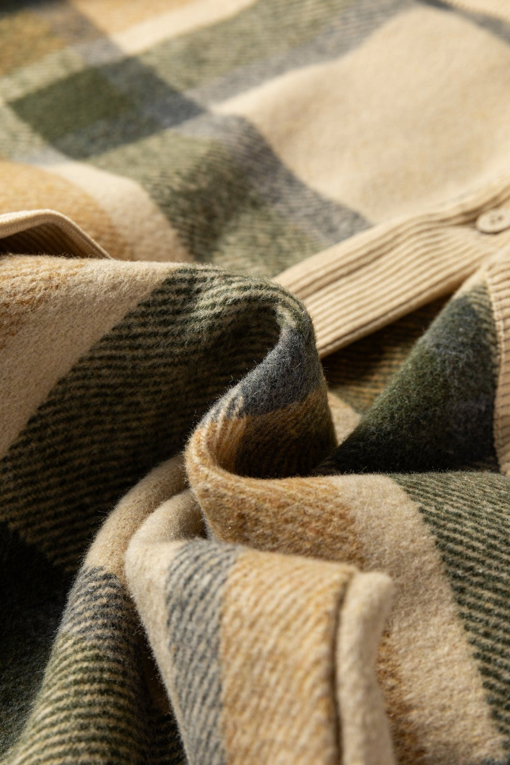 Plaid Corduroy Patchwork Chest Pocket Shacket - Rooted & Reckless Co.