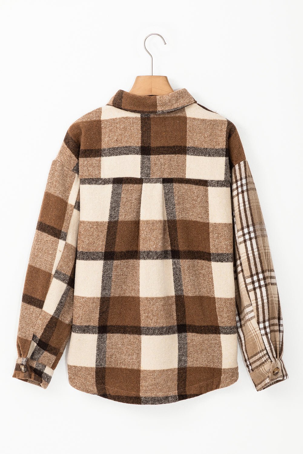 Plaid Double Flap Pocket Button-Up Shacket - Rooted & Reckless Co.